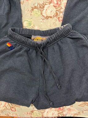 Aviator Nation Grey Drawstring Sweatpants